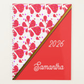 Orange Teardrop Leaf Pattern プランナー手帳 (正面)