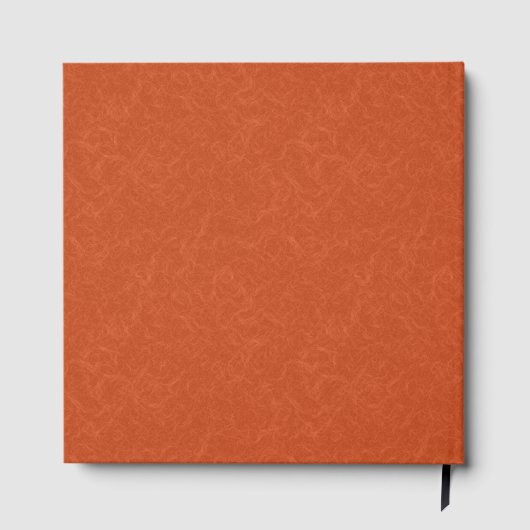 Orange textured surface with swirling pattern ゲストブック (裏面)