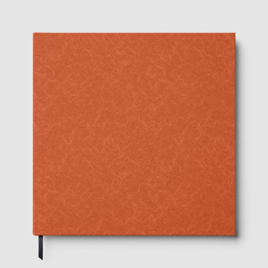 Orange textured surface with swirling pattern ゲストブック (正面)