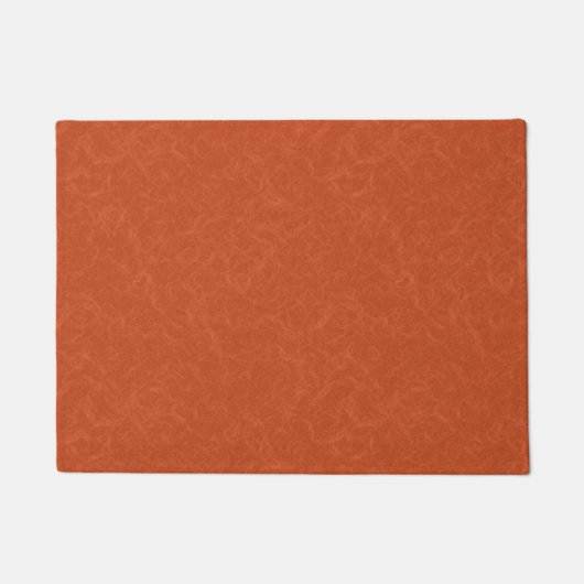 Orange textured surface with swirling pattern ドアマット (正面)