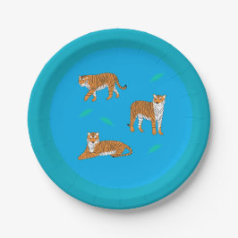 Orange Tigers ペーパープレート