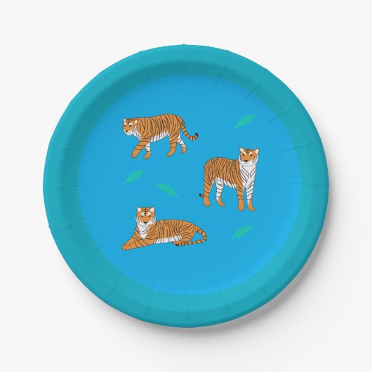 Orange Tigers ペーパープレート (正面)