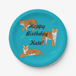 Orange Tigers ペーパープレート