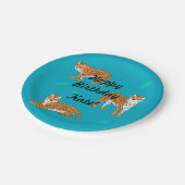 Orange Tigers ペーパープレート (アングル)