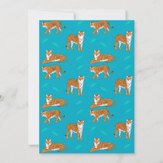 Orange Tigers Thank you Card 招待状 (裏面)