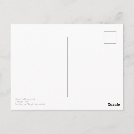 Orange Time ポストカード (裏面)