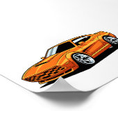 Orange Toon Vehicle ポスター (角)