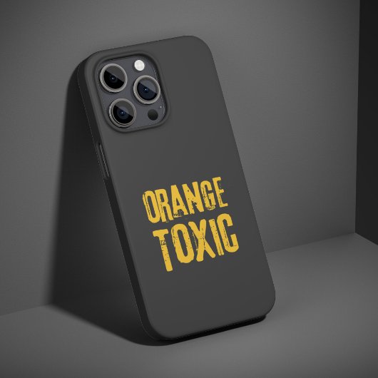 Orange Toxic Unti Trump Political Resistance  iPhoneケース