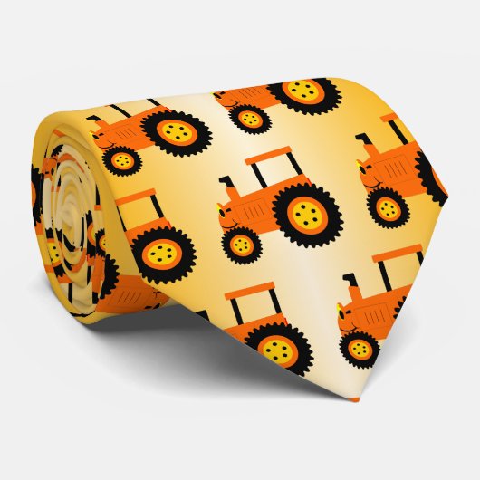 Orange Tractor Design ネクタイ (ロール)
