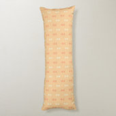 Orange Triangles Pattern Body Pillow ボディピロー (裏面 (縦))