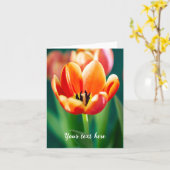 Orange Tulip カード (黄色い花)