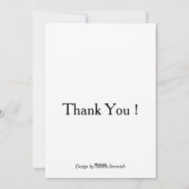 Orange Tulips シーズンカード (裏面)