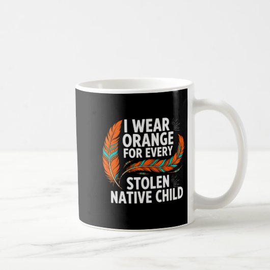 Orange Unity Day Every Child Native American Women コーヒーマグカップ (右)