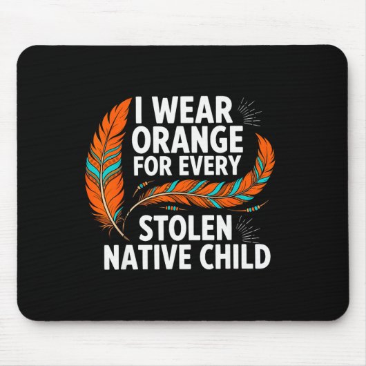 Orange Unity Day Every Child Native American Women マウスパッド (正面)