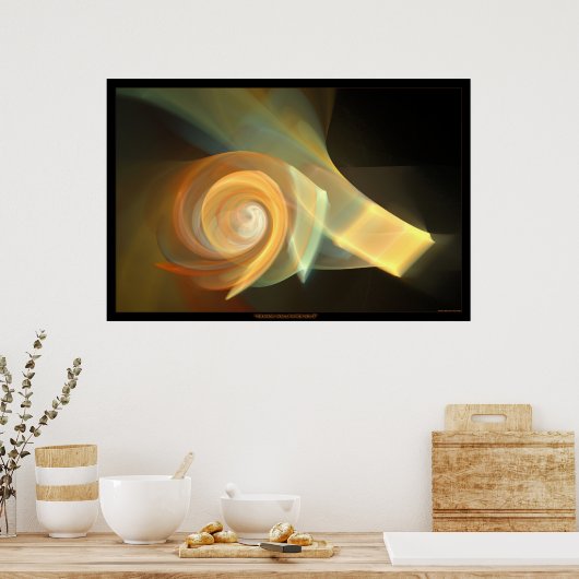 orange wallpaper no.3 ポスター (キッチン)