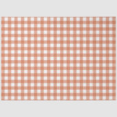 Orange & White Checkered Tissue Paper 薄葉紙 (正面)