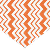 Orange White Chevron Zigzag Pattern Design  ショートテーブルランナー (コーナー)