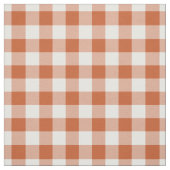 Orange & White Plaid Gingham ファブリック (見本)