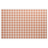 Orange & White Plaid Gingham ファブリック (ファットクウォーター)