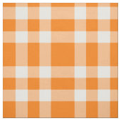 Orange White Plaid Pattern ファブリック (見本)