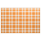 Orange White Plaid Pattern ファブリック (ファットクウォーター)