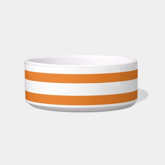 orange & white stripes ボウル (正面)
