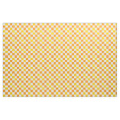 Orange White Yellow Checkered Pattern Design  ファブリック (ヤード)
