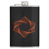 Orange Wire Frame Torus Object フラスク (正面)