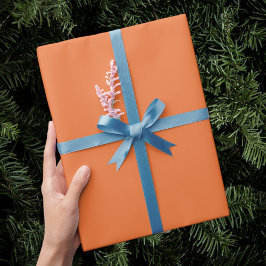 Orange wrapping paper, birthday gift wrapping ラッピングペーパー