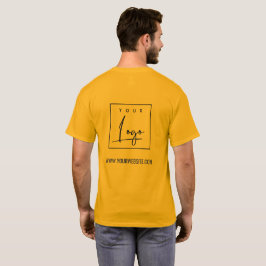 Orange Yellow Businessロゴ名のWebサイトの追加 Tシャツ