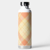 ORANGE & YELLOW EASTER PLAID PATTERN ウォーターボトル (左面)