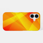 Orange Yellow Geometric Abstract iPhone 16ケース (裏面横)