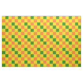 Orange Yellow Green Checkered Pattern Design  ファブリック (ファットクウォーター)