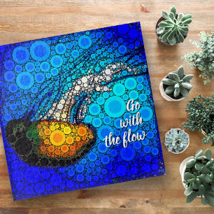 Orange Yellow Jellyfish in Ocean, Go with the Flow ジグソーパズル