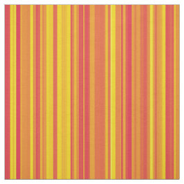 Orange Yellow Red Stripes ファブリック
