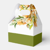 Orange yellow rhododendron flowers fall wedding フェイバーボックス (裏面サイド)