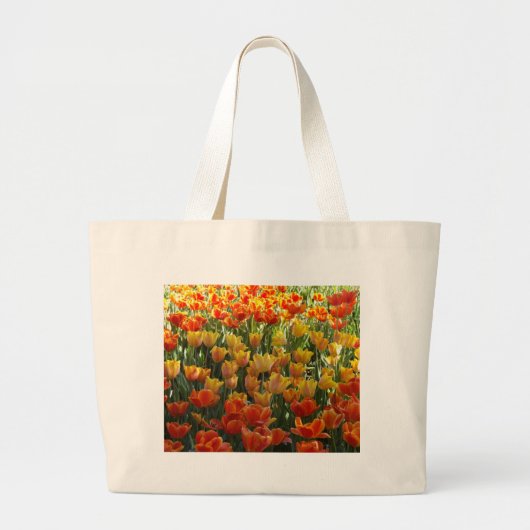 Orange-&-Yelow-Tulips.jpg ラージトートバッグ (正面)