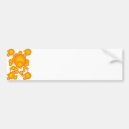 Oranger 70年代のスタイリングは泡のように円 バンパーステッカー