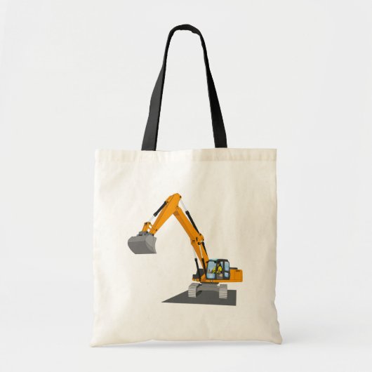 oranger Kettenbagger トートバッグ (正面)