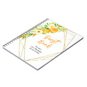 Oranges and Flowers Birthday Guest Book ノートブック (左側)