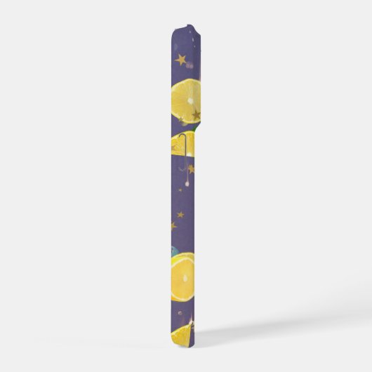 Oranges and paint splashes iPhoneケース (右側面)