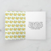 Oranges Citrus Baby Shower サンキューカード (内部)