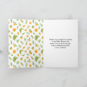 Oranges Citrus Baby Shower サンキューカード (内部)