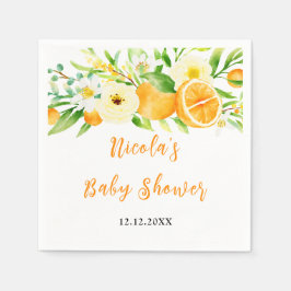 Oranges Citrus Baby Shower スタンダードカクテルナプキン