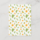 Oranges Citrus Baby Shower Book Request エンクロージャーカード (裏面)