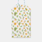 Oranges Citrus Baby Shower Thank You ギフトタグ (裏面)