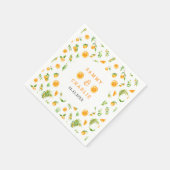 Oranges Citrus Wedding スタンダードカクテルナプキン (角)