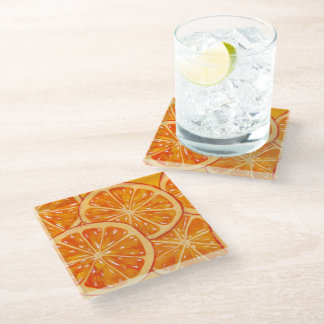 Oranges Glass Coaster ガラスコースター