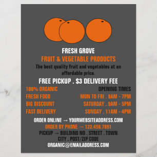 Oranges, Greengrocers Advertising チラシ