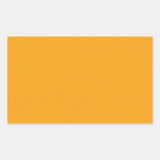 OrangeSolidPaper CREAMSICLEオレンジカラー無地のバック 長方形シール (正面)